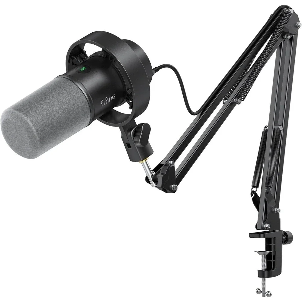 FIFINE K688CT Podcast Microphone Kit, USB/XLR Dynamic | New Open Box